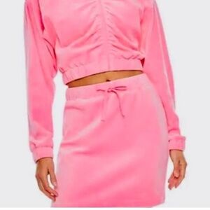 NEW Juicy Couture Pink Velour Mini Skirt | Y2K Style | Size‎ L | NWT